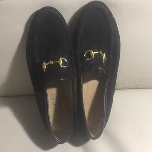 Suede Gucci loafers